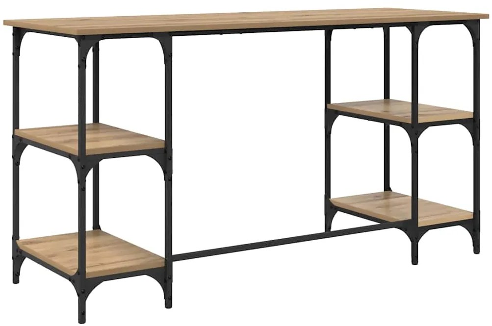 vidaXL Γραφείο Artisan Oak 140 x 50 x 75 εκ. Επεξεργασμένο ξύλο