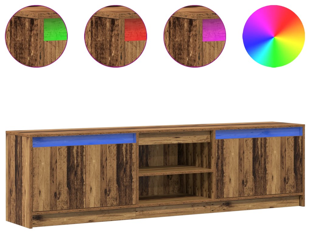 vidaXL Ντουλάπι TV Καφέ 180 x 34 x 50 εκ Επεξεργασμένο ξύλο