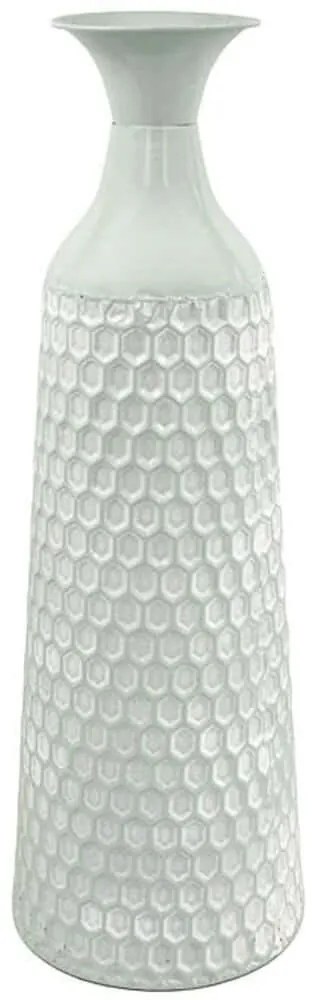 Βάζο 168-125-034 22x68cm Mint-White Metal