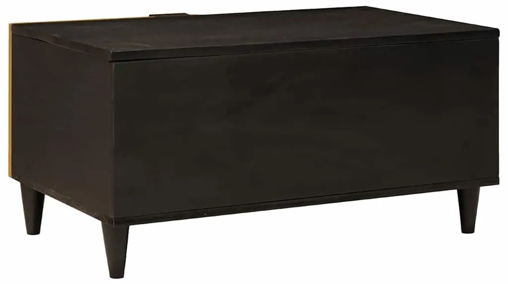 vidaXL Τραπεζάκι σαλονιού Μαύρο και Χρυσό 80 x 50 x 40 cm