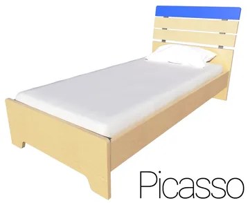 Irven  Παιδικό Μονό 90x190/200 Κρεβάτι Μπλέ Irven Picasso BEST-40010013