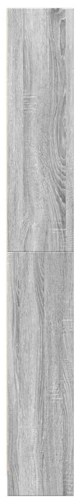 vidaXL Βιβλιοθήκη Γκρι Sonoma 80x24x176 εκ. από Επεξεργ. Ξύλο