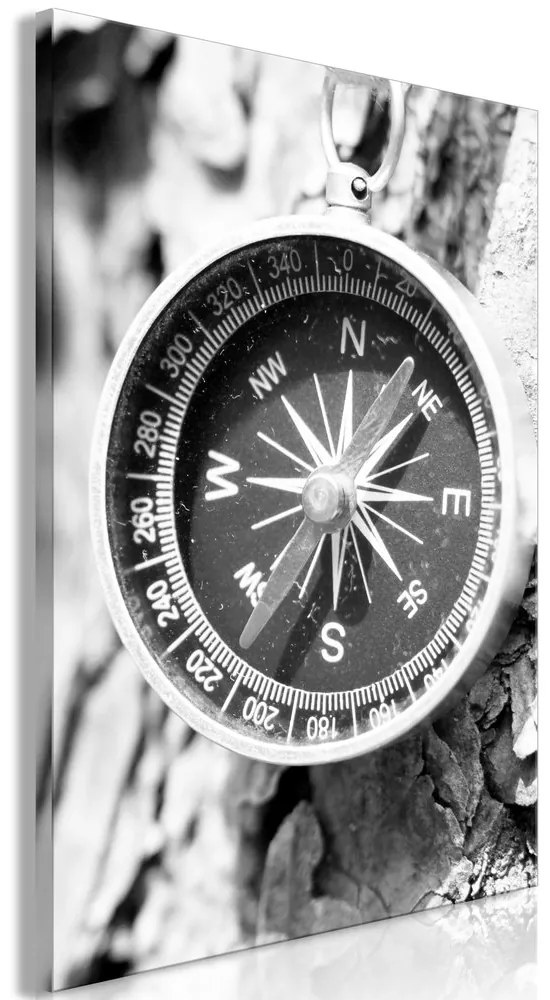 Πίνακας - Black and White Compass (1 Part) Vertical - 40x60