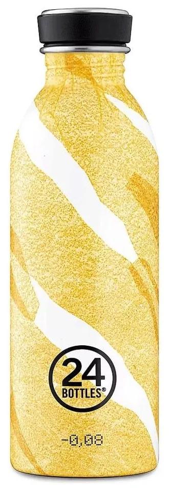 Μπουκάλι Amber Deco 8051513927287 500ml Yellow-White 24Bottles Ανοξείδωτο Ατσάλι