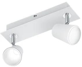 Narcos Διπλό Σποτ με Ενσωματωμένο LED και Θερμό Φως σε Λευκό Χρώμα Trio Lighting 873170231
