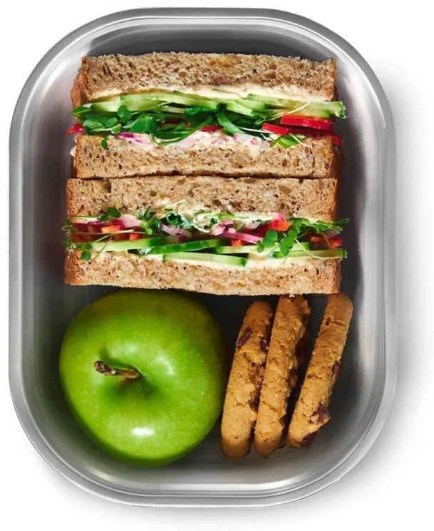 Σετ 3 τεμαχίων Black+Blum Meal Prep FBSS-BX-PACK1, 0,6/0,9/1,2 l, ορθογώνιο, κατάλληλο για φούρνο, χωρίς BPA, ανοξείδωτο ατσάλι, γκρι