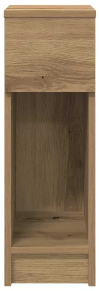 vidaXL Κομοδίνο με συρτάρι Αρτισιανή Δρυς 20x36x60 εκ.