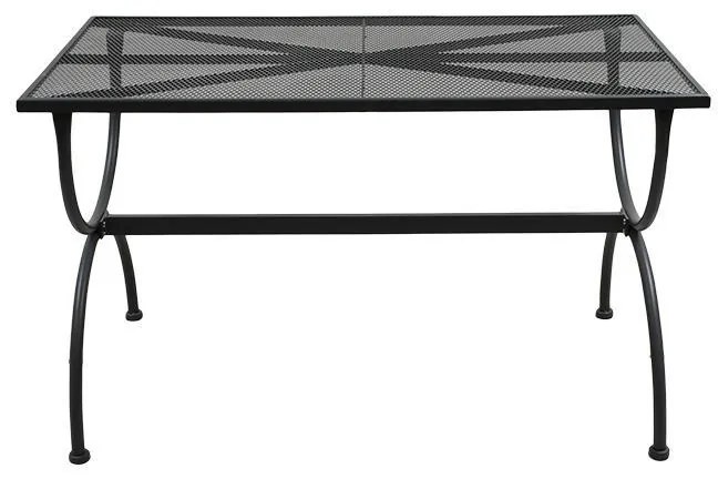 Τραπέζι 191025 Fylliana Μεταλλικό Γκρί 140x80x72 εκ. 140x80x72 εκ.