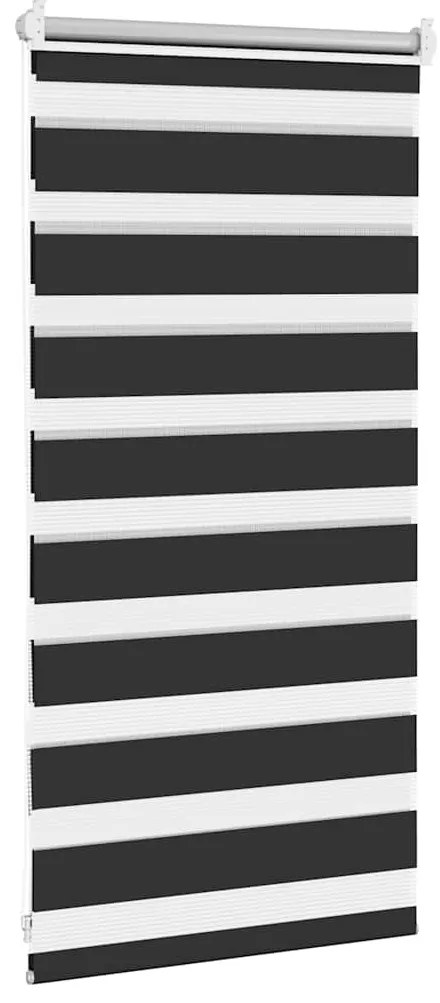 vidaXL Σύστημα Σκίασης Ρόλερ Zebra Μαύρο 40 x 100 εκ.