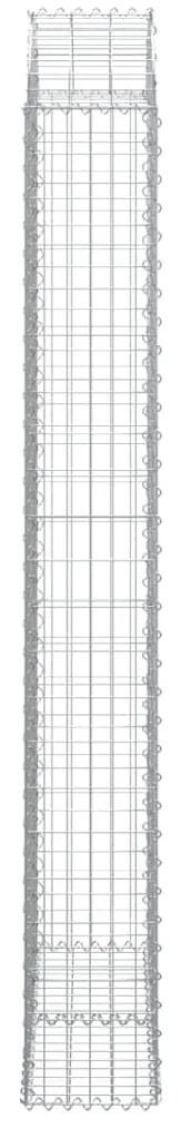 vidaXL Συρματοκιβώτιο Τοξωτό 100x30x220/240εκ. από Γαλβανισμένο Χάλυβα