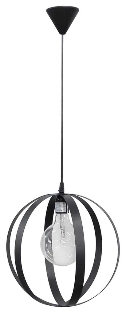 Φωτιστικό Οροφής Κρεμαστό Lama/35 1/L Pendel 34-0063 Black Metal