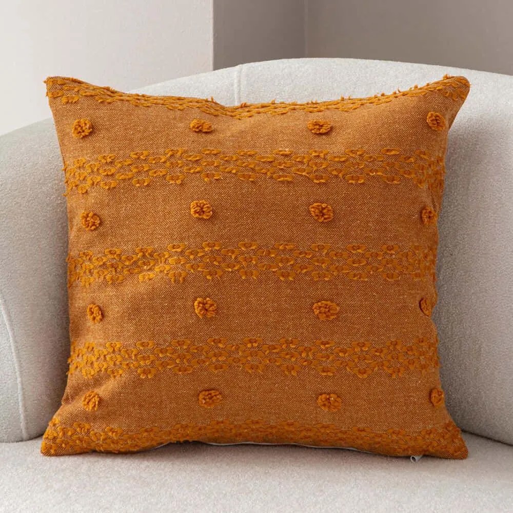 Μαξιλαροθήκη Διακοσμητική Tuffet 881PCR1664 Orange Aberto Design 43X43 Πολυέστερ