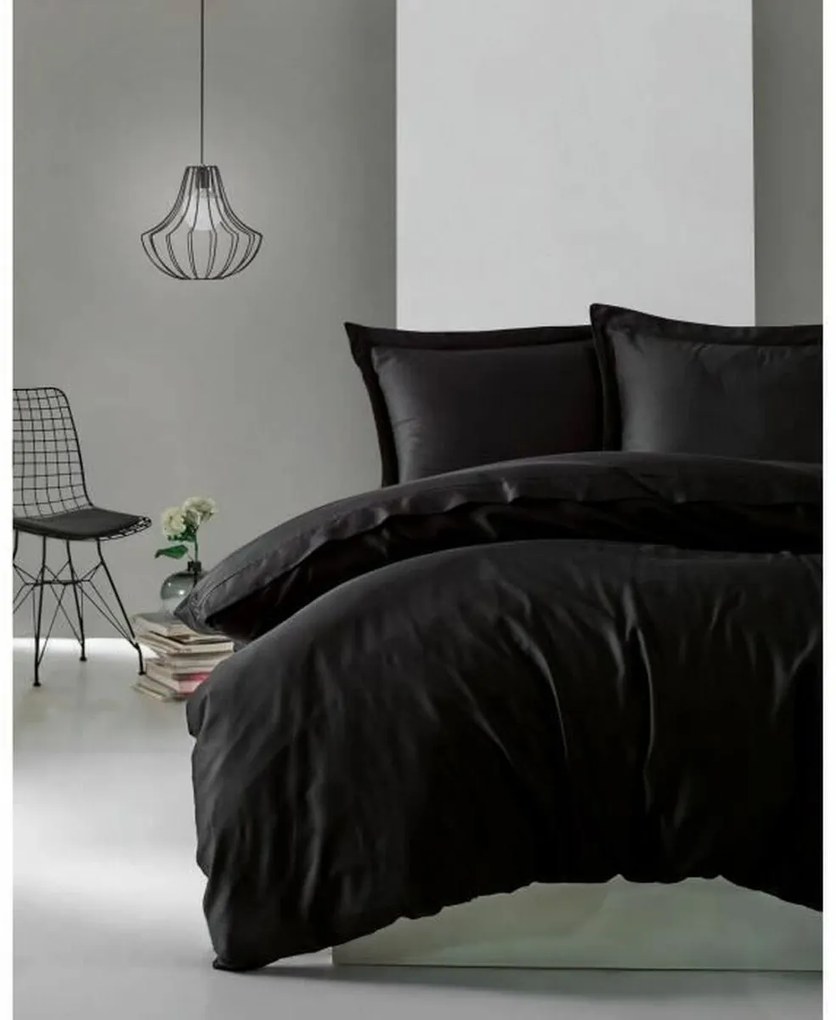 Σετ κάλυμμα παπλώματος Μαύρο 220 x 240 cm