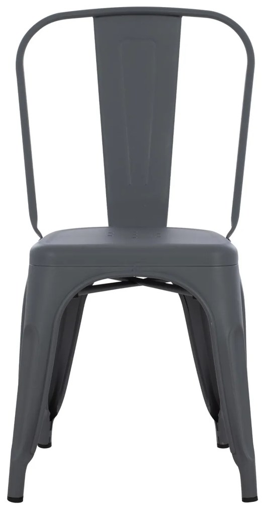 Καρέκλα Μεταλλική Melita-Pro Γκρι 44x47x84,5Υ εκ. 44x47x84.5 εκ.
