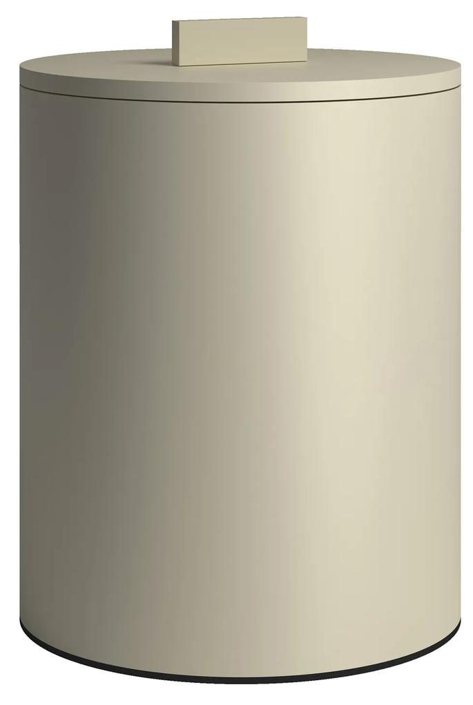 Καλάθι Απορριμμάτων Πάγκου 6lt Ανοξείδωτο Matt Ivory Pam &amp; Co Φ20x25εκ. 2326-703