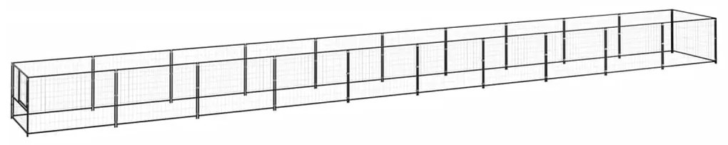 Σπιτάκι Σκύλου Μαύρο 10 μ² Ατσάλινο