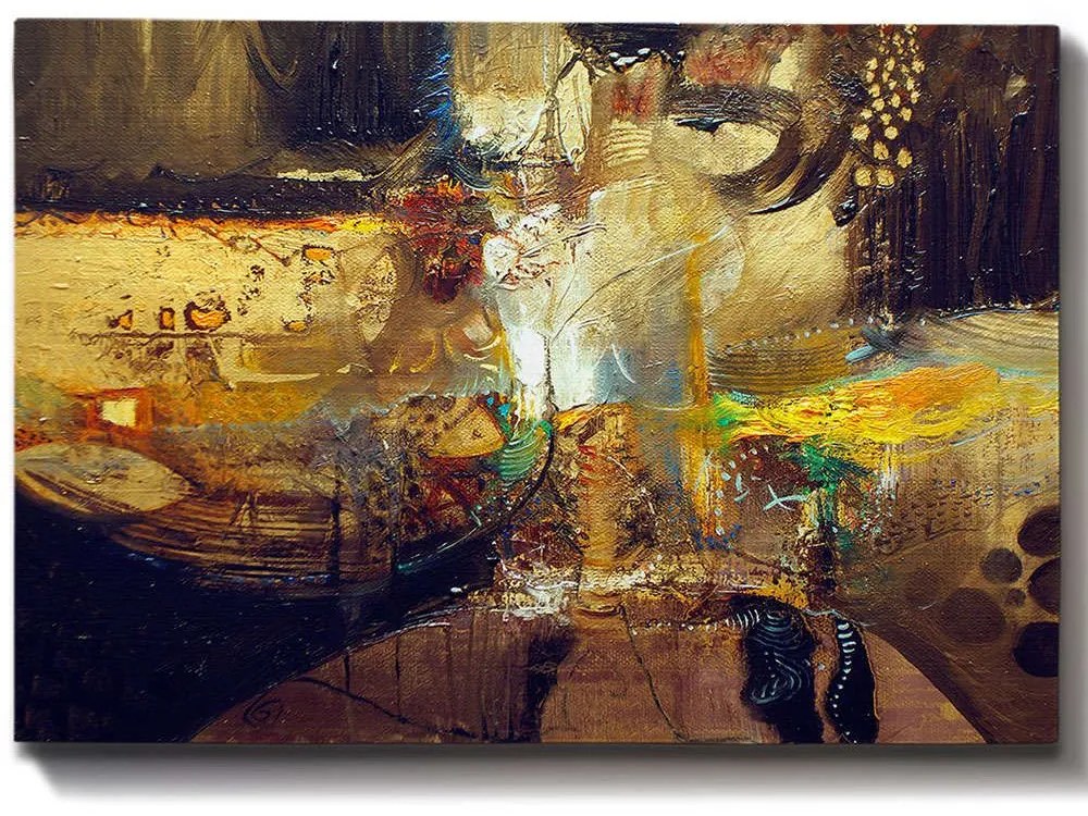 Πίνακας Καμβάς 529TCR1592 100x70cm Multi Wallity Οριζόντιοι Ξύλο, Καμβάς