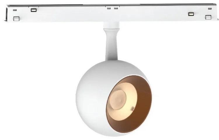 Σποτ Led Eiva VK/04608/TR/DA/75/W-TB/W Για Μαγνητική Ράγα Λεπτή 48V Dali 3000K 1220lm 12W 24° CRI>90 ø7.5cm IP20 White VKLed
