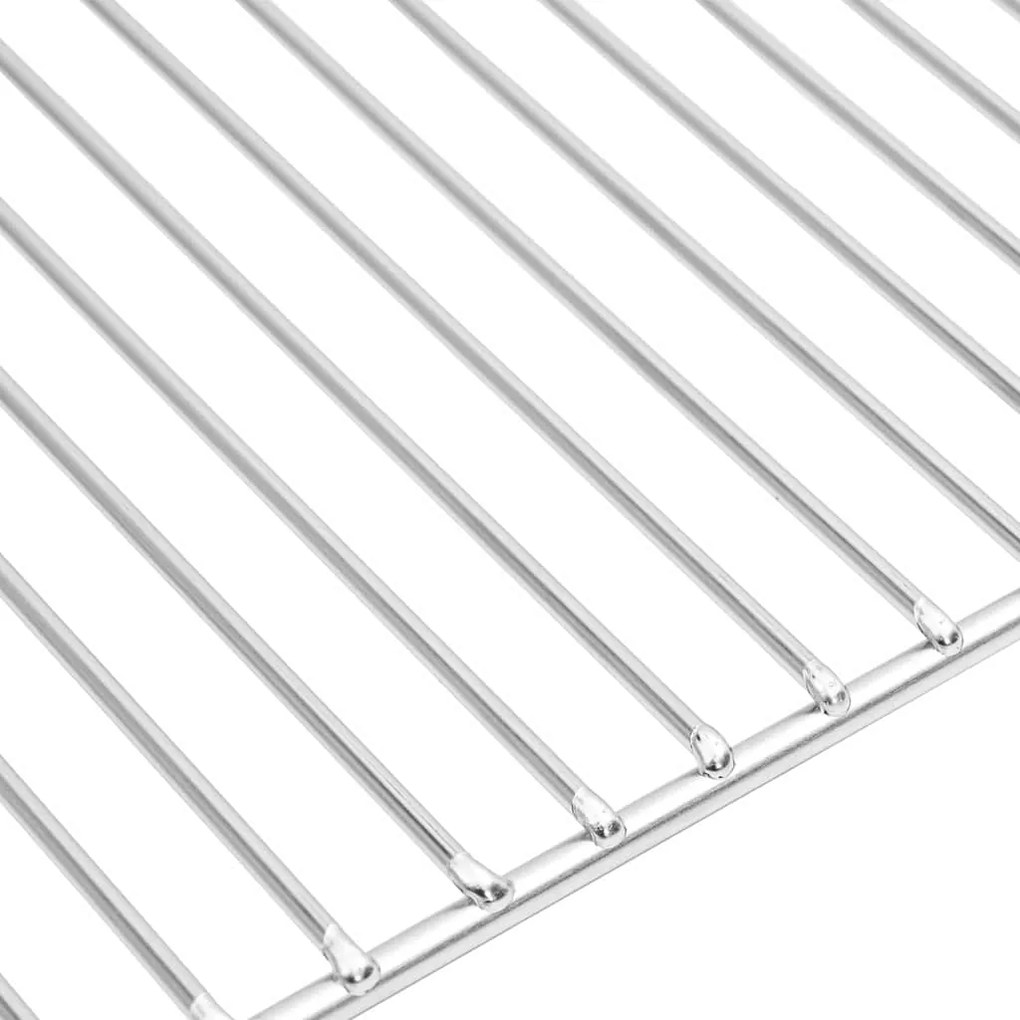vidaXL Σχάρα ψησίματος Ασημί 60 x 40 cm Ανοξείδωτο ατσάλι