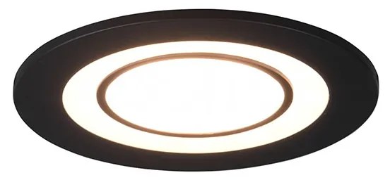 Φωτιστικό Σποτ Χωνευτό Trio Lighting Core 652510132 Μαύρο Ματ