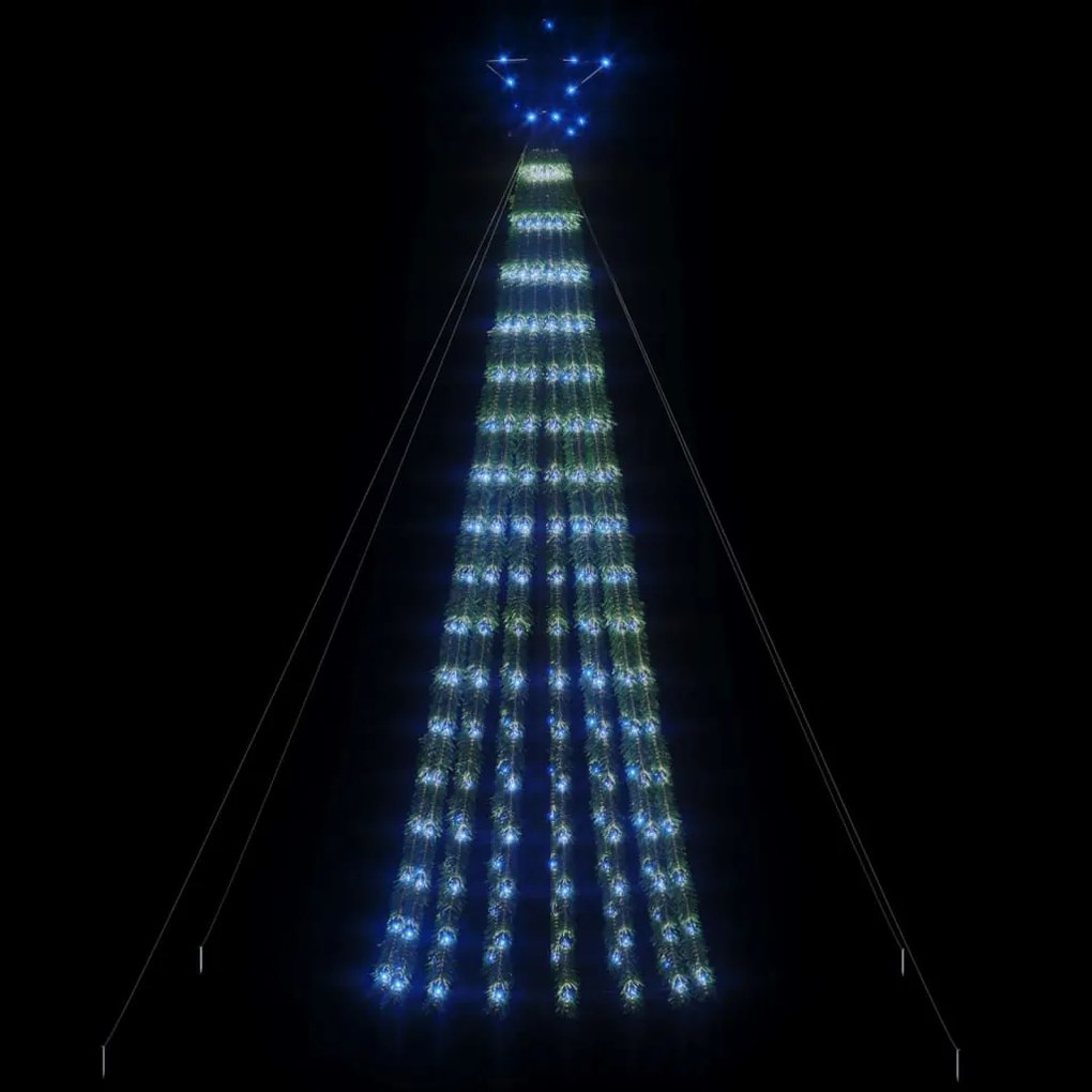 vidaXL Φωτιστικό Χριστουγεννιάτικο Δέντρο 275 LED Μπλε 180 εκ.