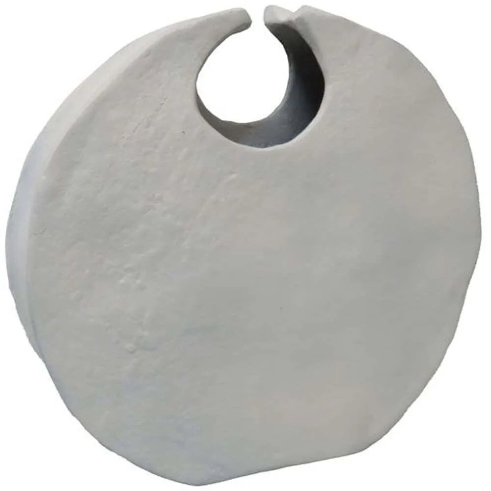 Βάζο Grantas 032557 32x7x31cm White Αλουμίνιο