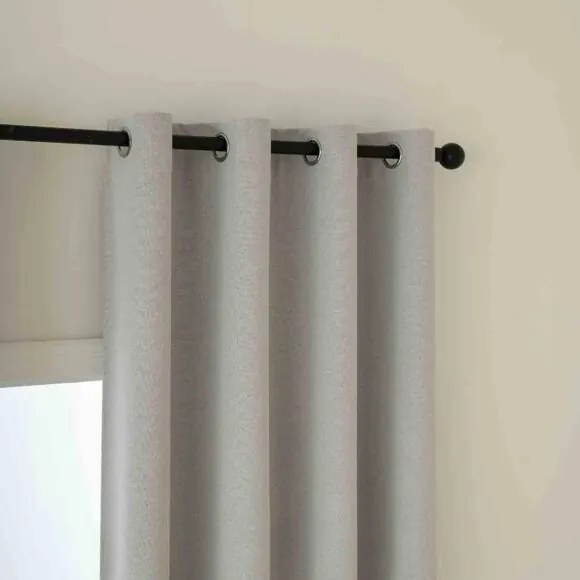 Beauty Home Ύφασμα κουρτίνας με το μέτρο Full Blackout σκίασης Total Art 8446 Φ280 Ασημί