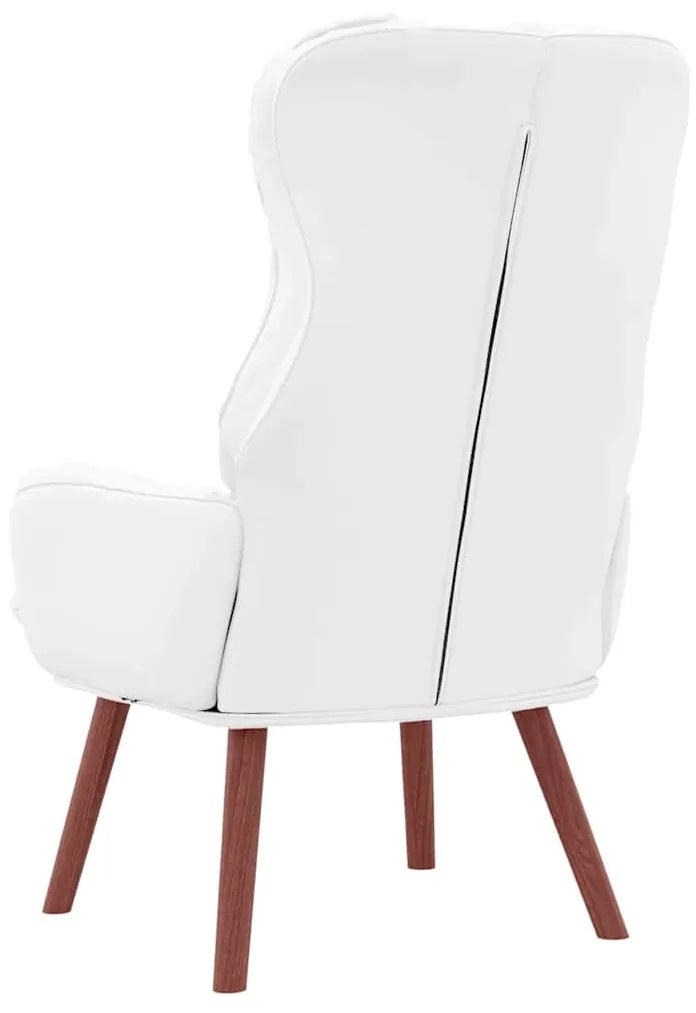 vidaXL Χαλαρωτική Πολυθρόνα Λευκό 69 x 74 x 93 εκ. Τεχνητό δέρμα