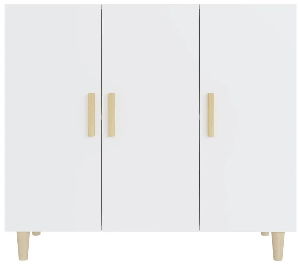 vidaXL Μπουφές Λευκός 90 x 34 x 80 εκ. από Επεξεργασμένο Ξύλο
