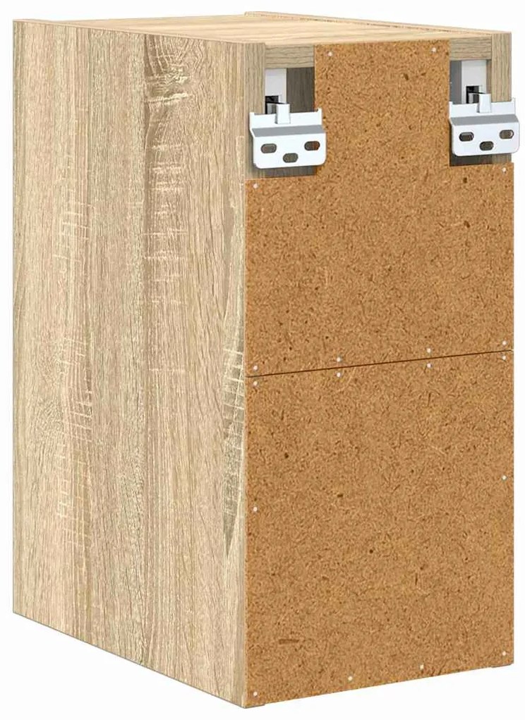 vidaXL Κρεμαστό ντουλάπι με αποθήκευση Δρύς Sonoma 20 x 29,5 x 40 εκ.