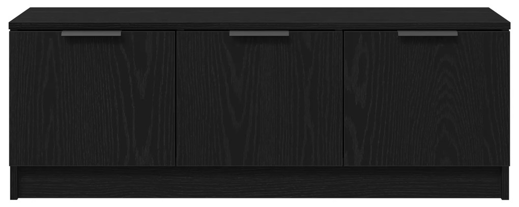 vidaXL Ντουλάπα τηλεόρασης Μαύρη Δρύς 102x35x36,5 εκ Επεξεργασμένο ξύλο