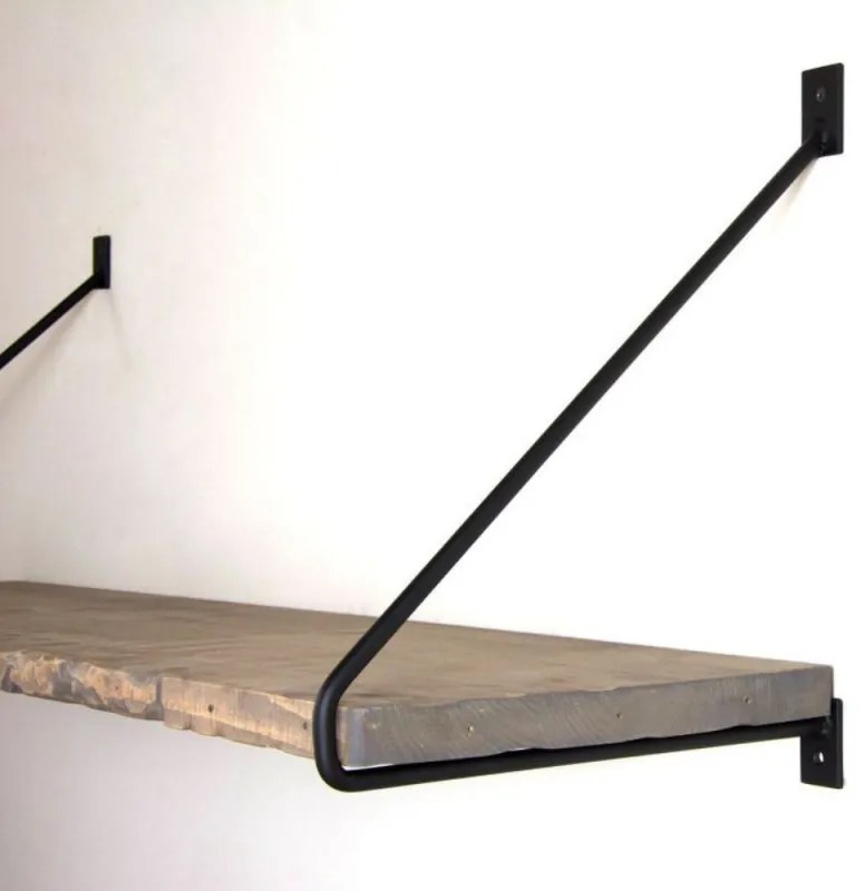 Ραφιέρα τοίχου Evila Originals 792EVL2742, 60x20 cm, Ξύλο, Καφέ