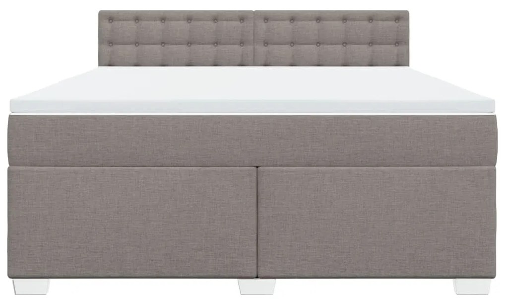 ΚΡΕΒΑΤΙ BOXSPRING ΜΕ ΣΤΡΩΜΑ TAUPE 180X200 ΕΚ. ΥΦΑΣΜΑΤΙΝΟ 3288278