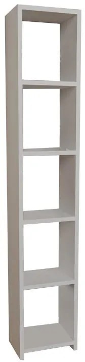 Βιβλιοθήκη Barzine μελαμίνη σε λευκή απόχρωση 27.6x19.5x150εκ 27.6x19.5x150 εκ.