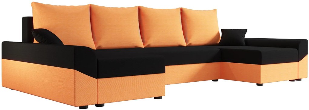 Γωνιακός καναπές Jason max-Mauro - Portokali - 321.00Χ139.00Χ0.00cm