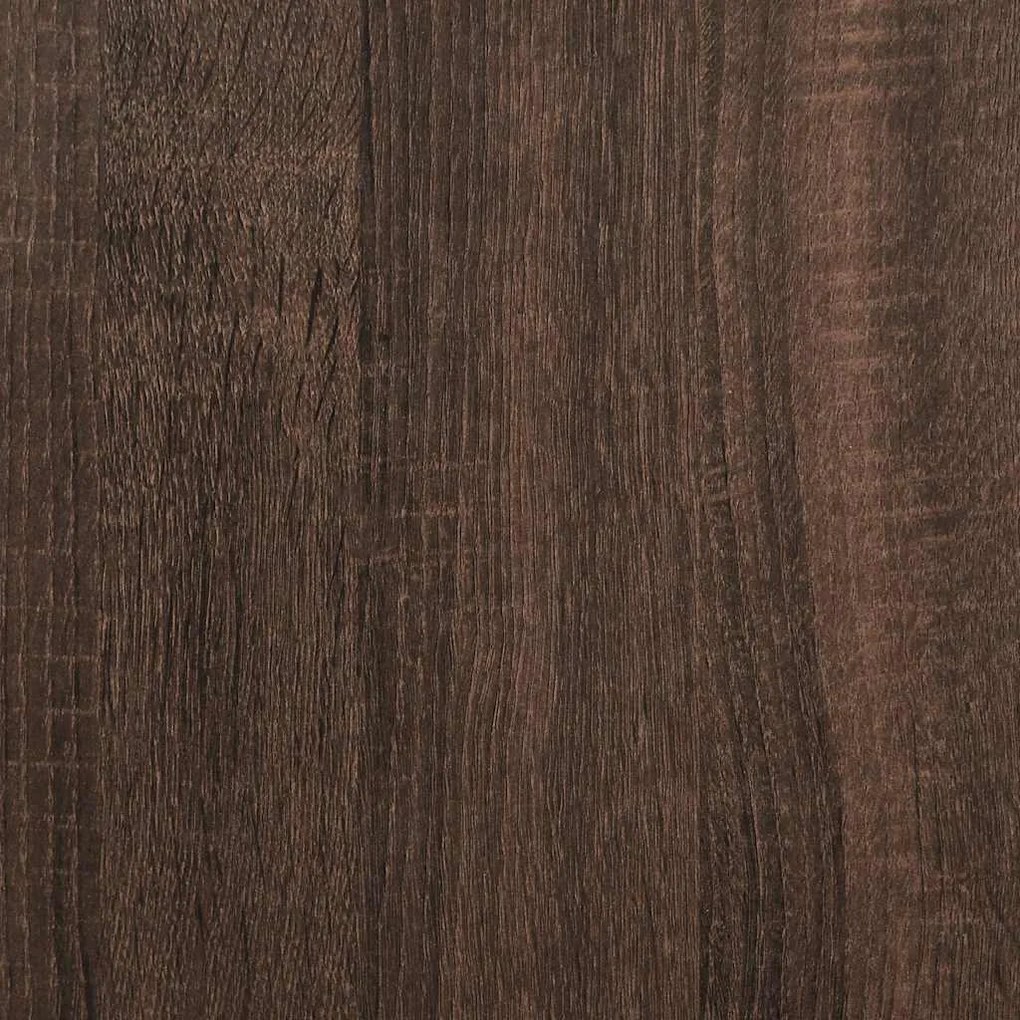 Βιβλιοθήκη καφέ δρυς 80,5x35x170,5 cm Κατασκευασμένο ξύλο - Καφέ