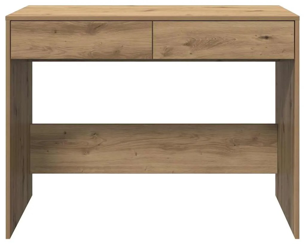 vidaXL Γραφείο Αρτισιανή Δρυς 101x50x76,5 εκ. από Επεξεργασμένο Ξύλο
