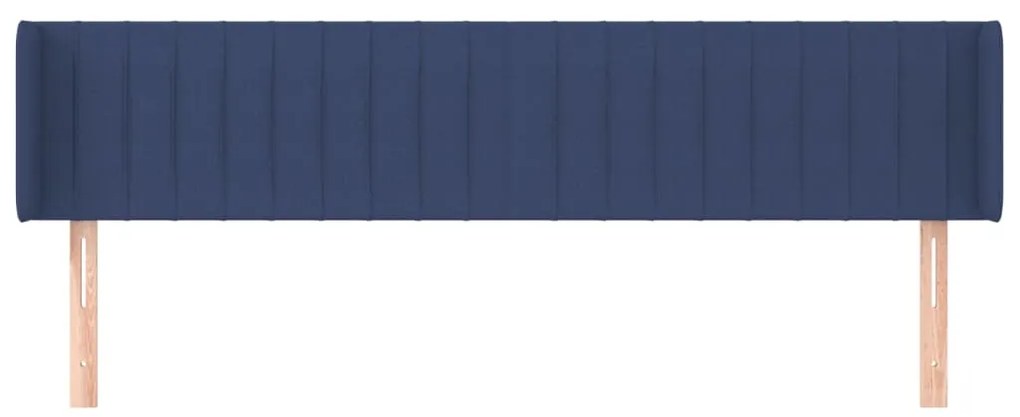 vidaXL Κεφαλάρι με Πτερύγια Μπλε 183x16x78/88 εκ. Υφασμάτινο