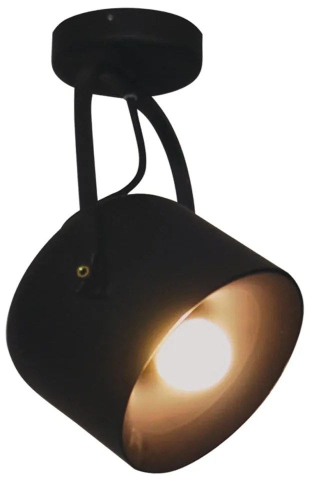 Φωτιστικό Οροφής Spot HL-3599-1L 77-4235 Archie Black  Homelighting Μέταλλο