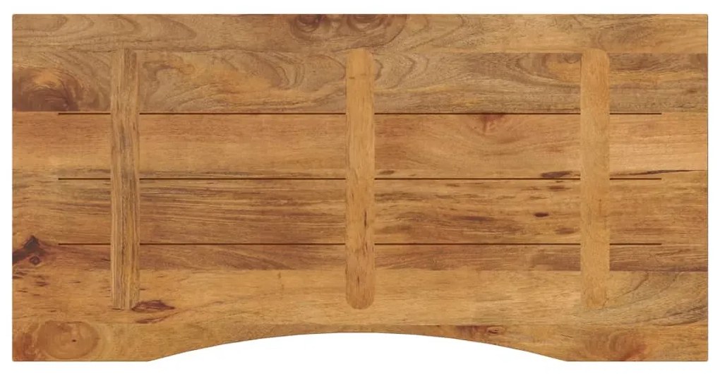 vidaXL Επιφάνεια Γραφείου Καμπύλη 110x50x2,5 εκ Μασίφ Ακατ. Μάνγκο