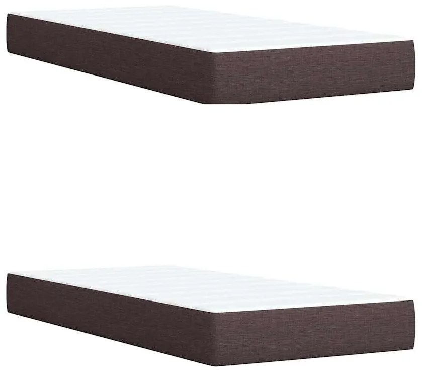 ΚΡΕΒΑΤΙ BOXSPRING ΜΕ ΣΤΡΩΜΑ ΣΚΟΥΡΟ ΚΑΦΕ 200X200 ΕΚ. ΥΦΑΣΜΑΤΙΝΟ 3287185