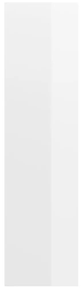 Έπιπλο Τηλεόρασης Κρεμαστό Λευκό 37x37x142,5 εκ. Μοριοσανίδα - Λευκό