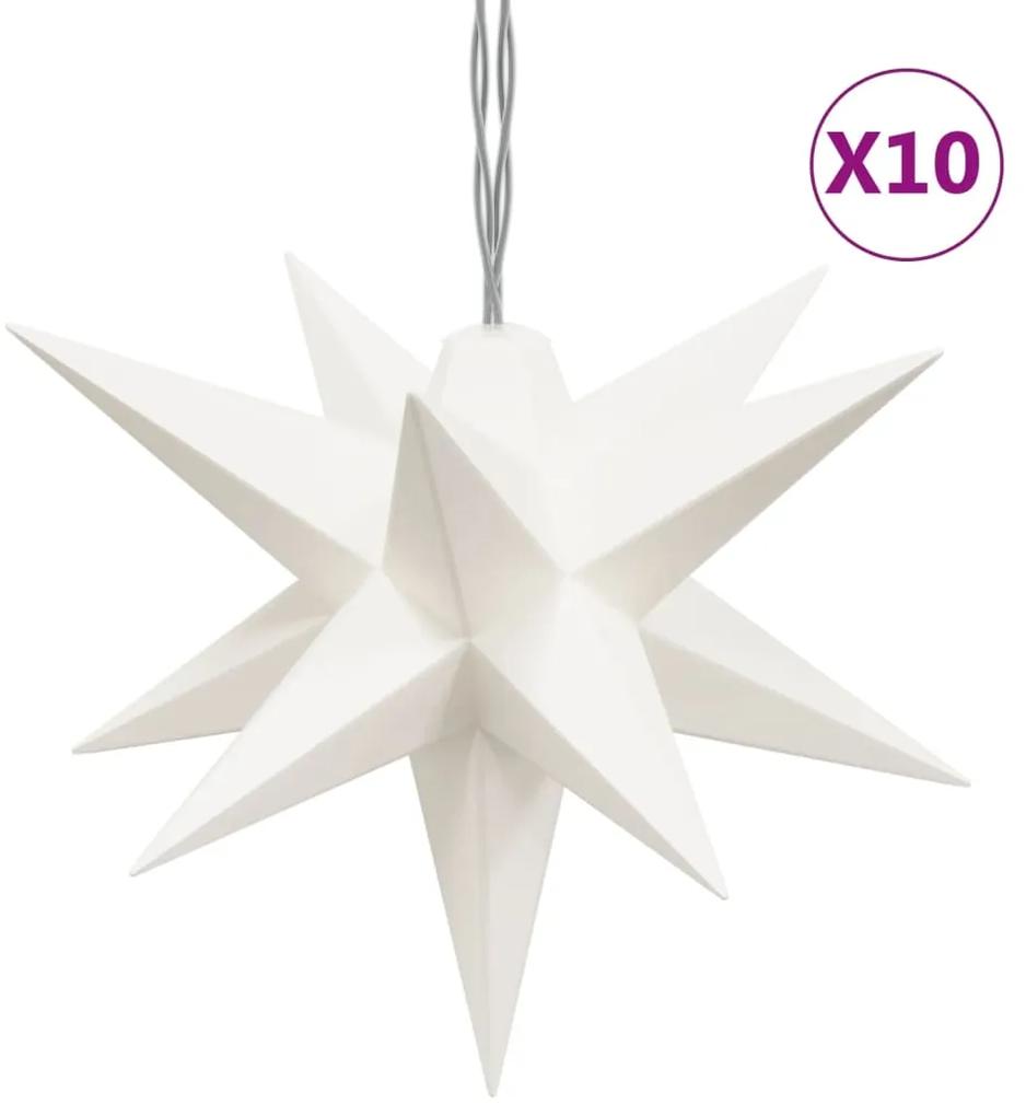 vidaXL Φωτιστικό Χριστουγεννιάτικο με 10 LED Λευκό 10 εκ.