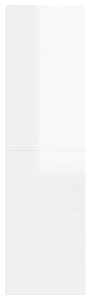 vidaXL Έπιπλο Τηλεόρασης Γυαλιστερό Λευκό 30,5x30x110 εκ. Μοριοσανίδα