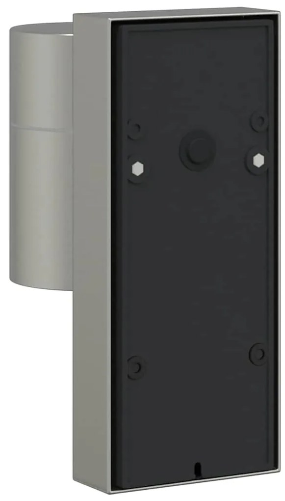 vidaXL Φωτιστικό Τοίχου Για Εξωτερικούς Χώρους 2 pcs Ασημί