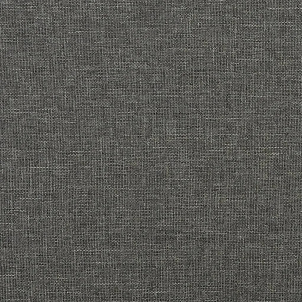 Κρεβάτι Boxspring με Στρώμα Σκούρο Γκρι 120x190 εκ Υφασμάτινο 3270377