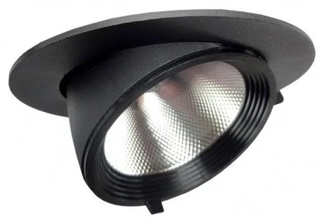 Χωνευτό Σποτ Φωτιστικό Οροφής Roma 30W Led 3000K 36° GK 43-000394 Μαύρο