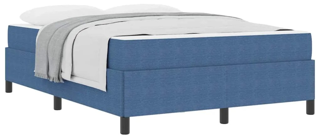 vidaXL Σκελετός Κρεβατιού Άλλο Μπλε 140 x 190 cm Βελούδο