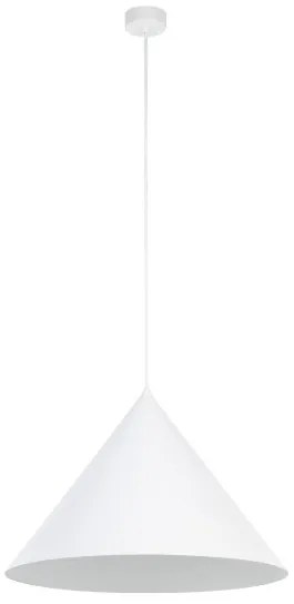 Κρεμαστό Φωτιστικό Οροφής 1xE27 Φ50cm Cono TK Lighting-10010-Λευκό 10010