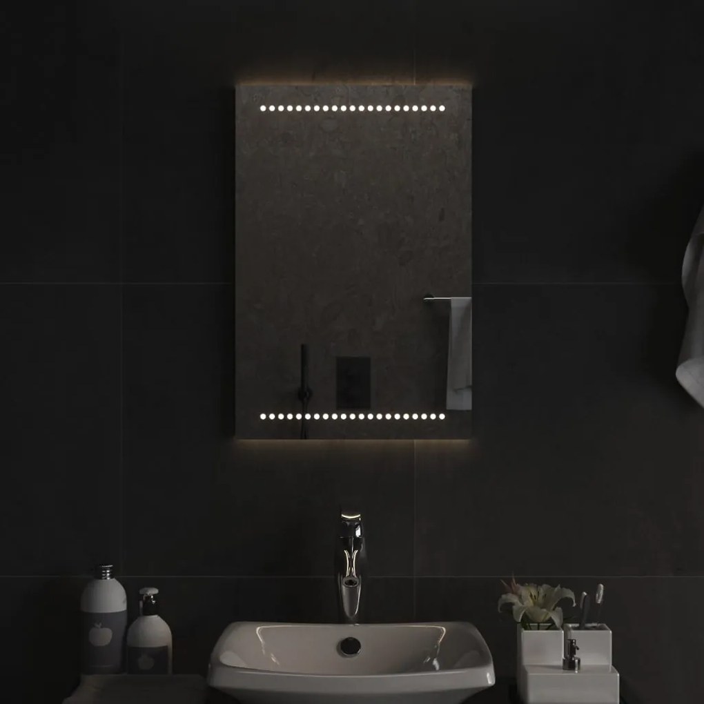 vidaXL Καθρέφτης Μπάνιου με LED 40x60 εκ.